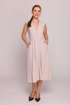 elegancka sukienka midi bez rękawów.webp