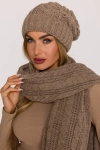 Modna czapka damska beanie bez pompona.webp