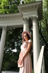 Rozkloszowana sukienka damska midi róż.webp