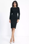 Elegancka sukienka ołówkowa z długim rękawem..webp