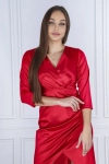 Elegancka sukienka z kopertowym fasonem. czaerwona.webp