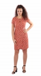 Elegancka sukienka midi w grochy.webp