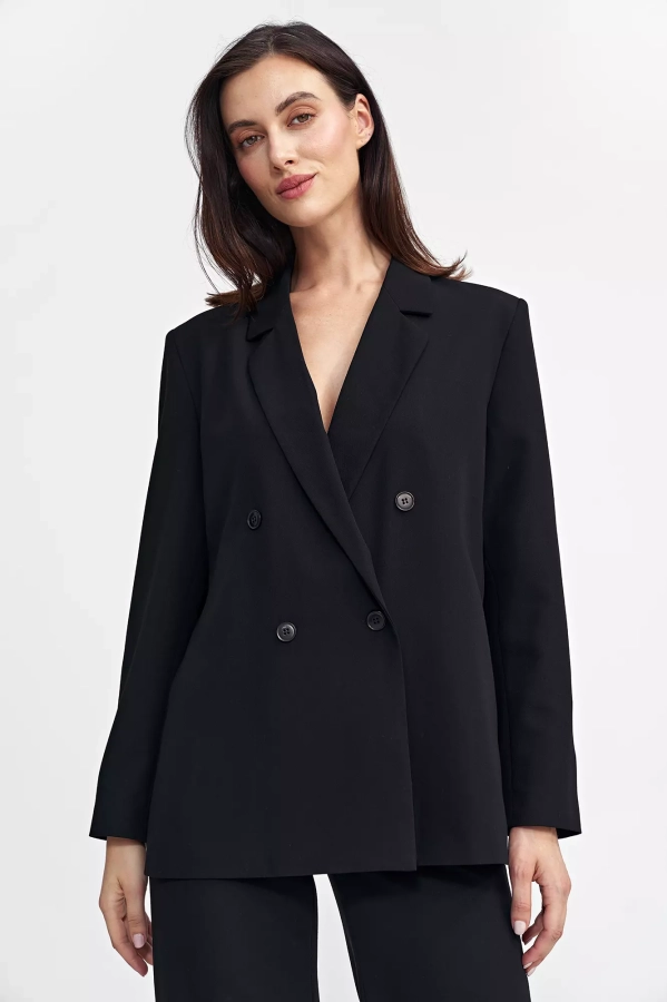 Elegancka dwurzędowa marynarka oversize