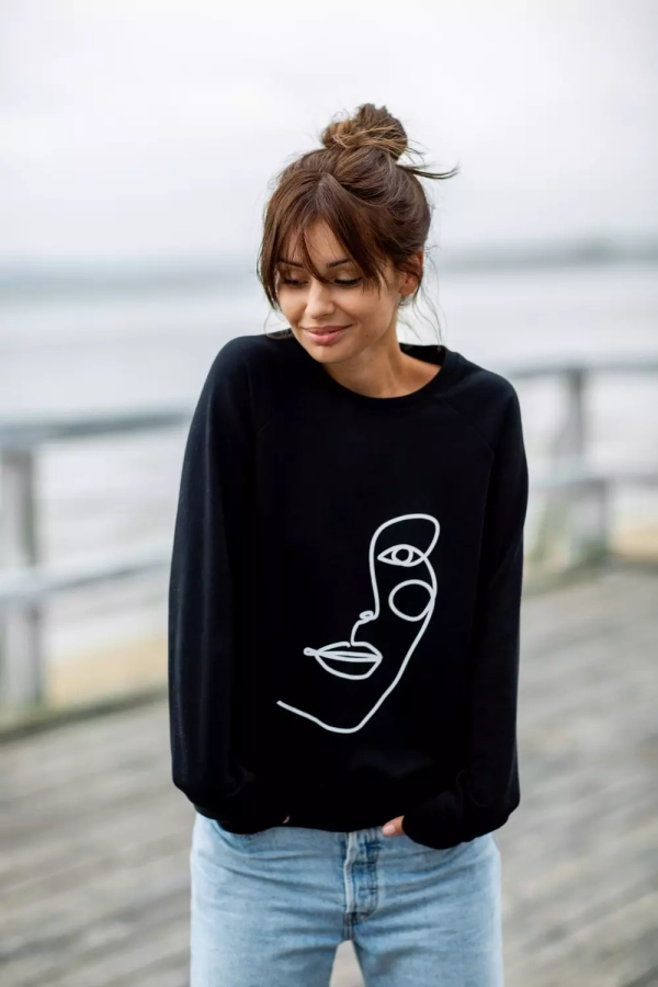 Wygodna bluza z nadrukiem