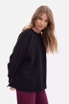 Damska bluza oversize z okrągłym dekoltem i długimi rękawami.webp