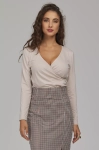 Elegancka bluzka damska z dekoltem w serek.webp